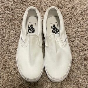 Vans Classic White Slip-On Sneakers